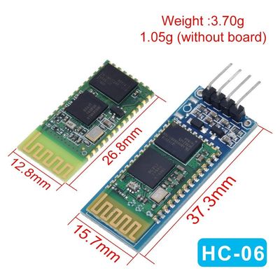 โมดูล Bluetooth แบบไร้สาย HC-05 HC-06 เครื่องรับ RF พร้อม 2.4G ความถี่ 3.3V ระดับ TTL และ 10 เมตร Range UART Converter