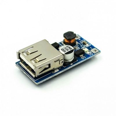 แบตเตอรี่เซลล์เดียว โมดูลไฟฟ้าขั้นสูง 5V 600MA ชาร์จ DC-DC Boost Converter