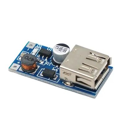 แบตเตอรี่เซลล์เดียว โมดูลไฟฟ้าขั้นสูง 5V 600MA ชาร์จ DC-DC Boost Converter