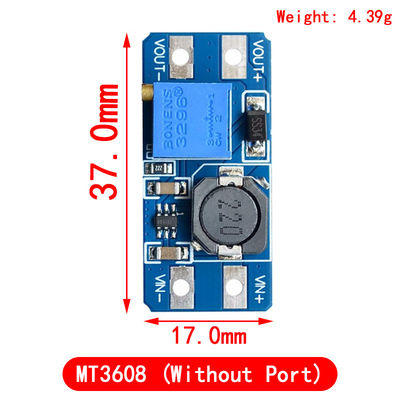 Creatall MT3608 DC-DC Boost Module 2A Boost Board ความดันทางเข้า 2-24V ความดันทางออก 30V