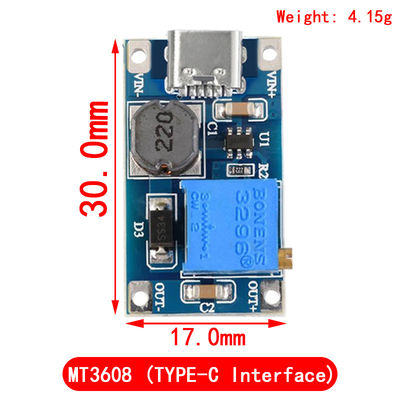 Creatall MT3608 DC-DC Boost Module 2A Boost Board ความดันทางเข้า 2-24V ความดันทางออก 30V