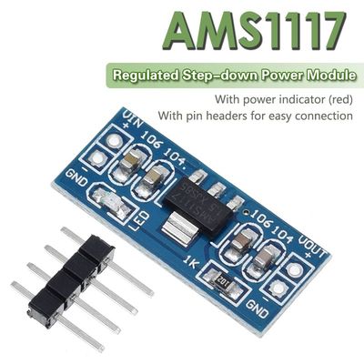 AMS1117 3.3V โมดูล IC สําหรับการใช้งานไฟฟ้า 1.5V 1.8V 2.5V 3.3V