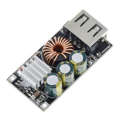 การชาร์จโทรศัพท์มือถือฉุกเฉินด้วย QC3.0 DIY Fast Charger Board และไฟฟ้า 24W