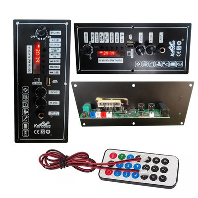 10W 20W ดึงไม้เสียงพลังงาน MP3 Player โทรศัพท์ BT แอมพลิเฟียร์คอร์ดพร้อมไมโครโฟน