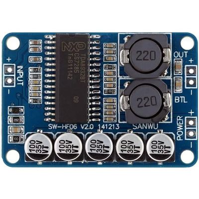 Blue TDA8932 Digital Amplifier Module 35W Single-Channel High Efficiency Board สําหรับเครื่องเสียงขนาด 4/6/8 โอม