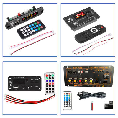 เครื่องเล่น MP3 รถยนต์แบบไร้สาย USB พร้อมช่องการ์ด TF FM และเครื่องขยายเสียงมืออาชีพไมโครโฟน