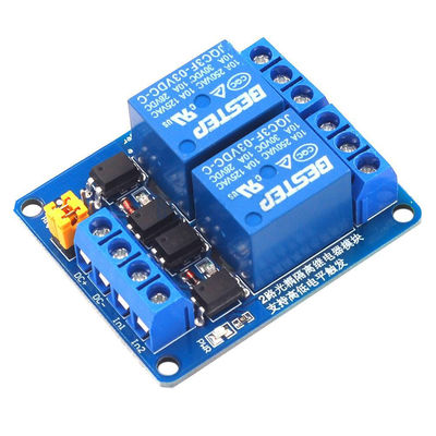 โมดูลรี 2 ช่องที่มีการแยก Optocoupler สอง 3.3V 5V 12V 24V โมดูลไฟฟ้า