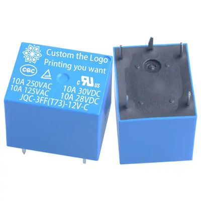 พีซีบี มินิ อิเล็กทรอมักนติก รีเลี T73 พลังงาน 10A 10amp 1 Co Dc 5V 12V 24 24V 24vdc 4 Pin 5pines 5 Pines