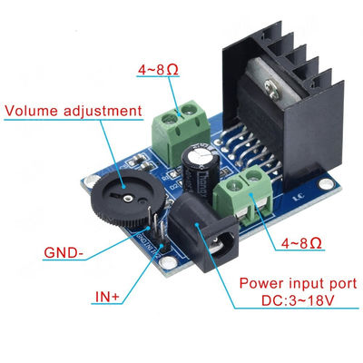 TDA7266 บอร์ดเครื่องกระตุ้นเสียง 2 ช่อง โมดูลเครื่องกระตุ้นสเตเรีย 15W + 15W สําหรับการขยายเสียง HIFI