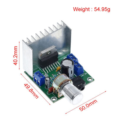 TDA7297 12V บอร์ดกระตุ้นพลังงานช่องสองที่มีผลิต 15W + 15W และการออกแบบไร้เสียง