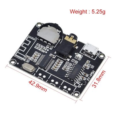 PAM8406 BT 5.0 DIY Kit กระดานขยายพลังงานเสียงเส้นตรง กระดานขยายเสียงสเตเรีย DC 3.7-5V