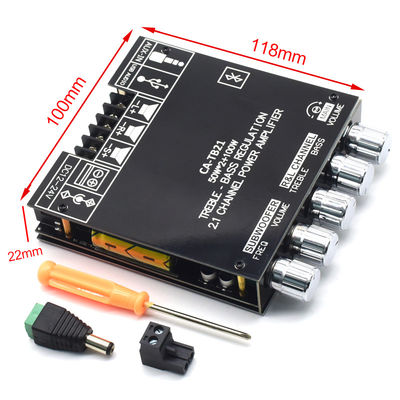 CA-TB21 2.1 ช่อง BT Subwoofer Amplifier บอร์ดเสียง 2*50W+100W 12-24V AMP