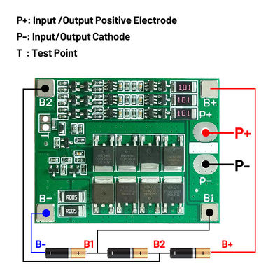 CA-3S-25A-B-T Li-Ion 18650 BMS PCM บอร์ดป้องกันแบตเตอรี่