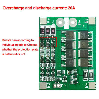 CA-3S-25A-B-T Li-Ion 18650 BMS PCM บอร์ดป้องกันแบตเตอรี่