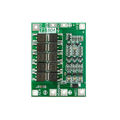 CA-3S-60A Li-Ion Lithium Battery Charger Lipo Cell Module PCB BMS Board การป้องกันสําหรับมอเตอร์เจาะ 12.6V พร้อมสมดุล