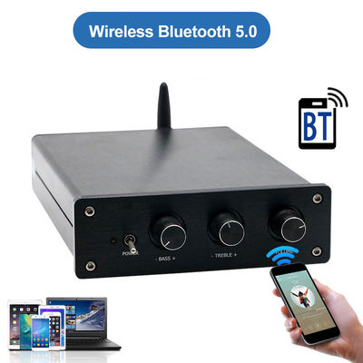 100W*2+200W Home Audio Power Amplifier พร้อม Bluetooth 5.0 และ 2.1 Channel มินิ ไฮฟาย สเตเรีย ชั้น D Digital Amp