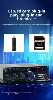 Hifi Stereo Audio Power Amplifier 120W Dual Channel Power Amp Independent Control Equalizer เครื่องขยายเสียงดิจิตอลสําหรับบ้าน