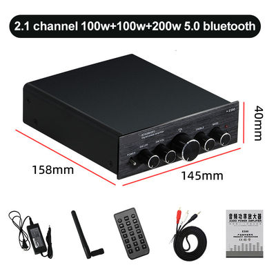 2*100W 2.1 ช่องเสียงดิจิตอล HIFI Desktop Digital Amplifier Subwoofer เครื่องขยายพลังเสียงสําหรับเสียงในบ้าน