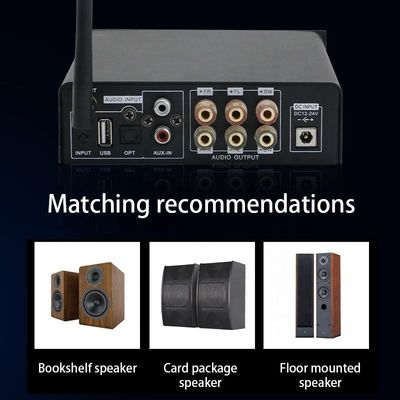 2.1 ช่อง 100 วัตต์ไร้สายบลูทูธเสียงดิจิตอลเครื่องขยายเสียงไฮไฟสำหรับ Home Audio