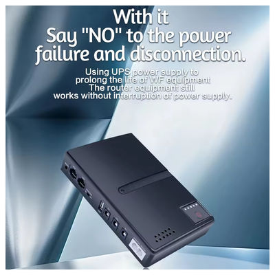 มินิ 10400mAh 36W แหล่งไฟฟ้าไม่หยุด (UPS) สําหรับ Router Modem กล้องวงจรปิด CCTV แหล่งไฟฟ้า AC DC สามารถตั้งค่าได้