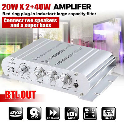 2.1 ช่อง 12V Amplifier Board พร้อมพลังงานออก 80WX2 + 80W สําหรับบ้าน Hi-Fi Digital Audio