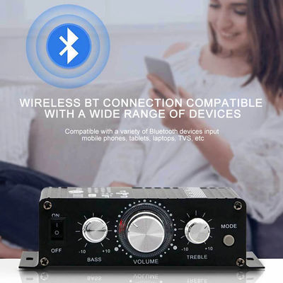 AK-270 12V 30W+30W 2.0 Channel Bluetooth Power Amplifier สําหรับโรงภาพยนตร์ในบ้าน