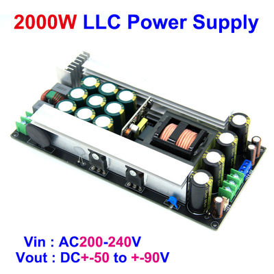 2000W LLC Dual DC 5-Way Power Supply Digital Audio Amplifier Module AC DC Converters สําหรับการปรับปรับปรับปรับ 50/60/70/80/90V