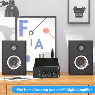 Home Audio 100W*2 ดิจิตอล มินิออดิโอ HIFI Power AMP Class D Integrated Amp 5.0 Subwoofer เสียงกระตุ้นพลังงาน
