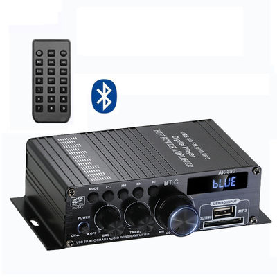 AK-380 5.0 แอมพลิเฟอเรอร์ 2.0 ช่อง รถยนต์ โฮมไทอเรอร์ แอมพลิเฟอเรอร์ มินิ HIFI แอมพลิเฟอเรอร์เสียงดิจิตอล สเตเรีย USB OTG Input