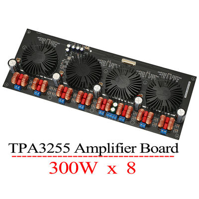 TPA3255 8 ช่อง 300W Digital Power Amplifier Board ประสิทธิภาพสูง ชั้น D เครื่องขยายเสียงสําหรับโรงภาพยนตร์บ้าน DIY