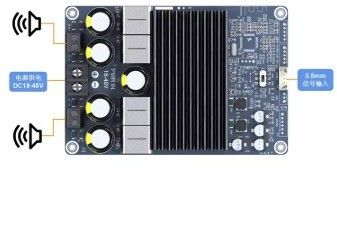 TPA3255 2x300W พลังงานสูง สเตียโรออดิโอแอมปลิเฟียร์ 2 ช่อง บอร์ดแอมปลิเฟียร์พลังงานดิจิตอล