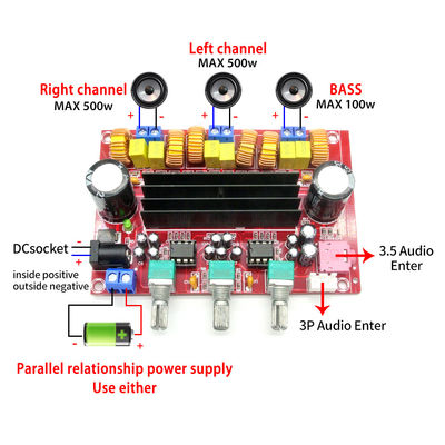 CA-3116P 2*50W + 100W เครื่องขยายเสียงดิจิตอลประสิทธิภาพสูง Linear Audio เครื่องขยายเสียงโมดูล Dual Channel