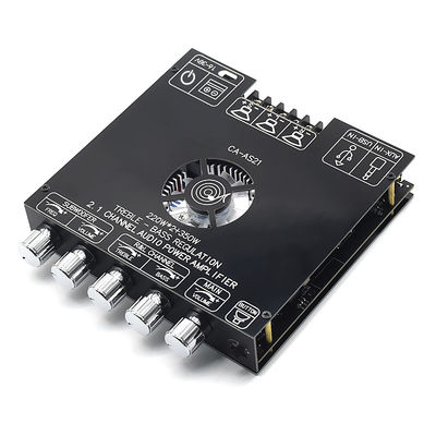 ZK-AS21 2.1 ช่อง Digital Power Amplifier Board Module 220W*2+350W เสียงต่ําสูง สับวูฟอร์ TPA3255 BT Home Audio AS21