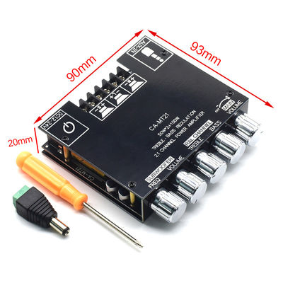 ZK-MT21 2.1 Channel Subwoofer Amplifier Module 5.0BT 12V 24V 2*50W+100W พลังงานใช้ในบ้าน พลาสติกบอร์ดสําหรับระบบเสียง
