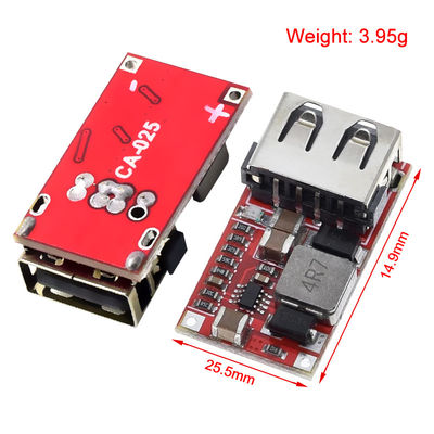 CA-025 เครื่องแปลง DC-DC ที่มีประสิทธิภาพ บอร์ดพัฒนาเครื่องชาร์จ USB 6V-24V 24V 12V ถึง 5V 97.5% โมดูลบัคสําหรับเครื่องพลังงานรถ