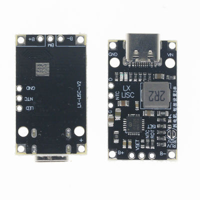 แบบ C USB 2/3S BMS 15W 8.4V 12.6V 1.5A แบตเตอรี่ลิธีียม โมดูลการชาร์จกระตุ้นด้วยการสนับสนุนที่สมดุล การชาร์จเร็วด้วยตัวชี้วัด