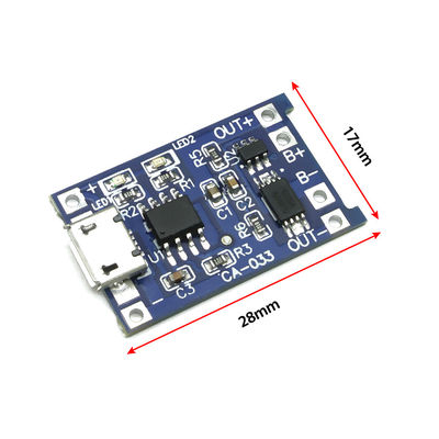 CA-033 โมดูลชาร์จแบตเตอรี่ลิทธิียมลิตยู 1A แบบ Micro Type-c USB 5V พร้อมฟังก์ชันคู่ 18650 TP4056 มาตรฐาน