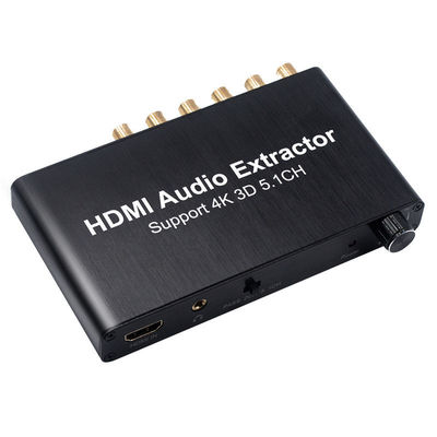 เครื่องแยกเสียง HDMI 5.1 แชนเนลพร้อมรองรับ Dolby AC-3/DTS และความละเอียด 3840x2160@30Hz สำหรับ PS4 DVD