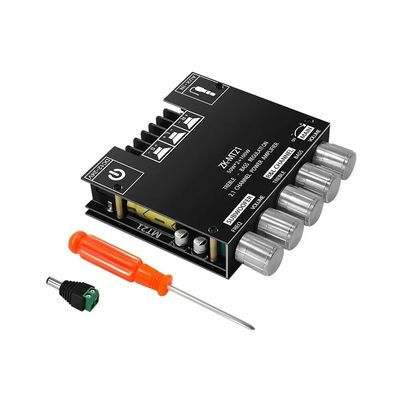 ZK-MT21 HiFi Digital Power Amplifier Board 100W+2*50W 2.1 Channel Subwoofer AUX 12/24V ออดิโอ สเตเรีย 5.0 แอมเปอร์ ZK-MT21