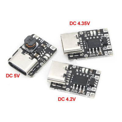 โมดูลชาร์จและชาร์จอินเทกรีต 5V 3.7V 4.2V 18650 แบตเตอรี่ลิธีียม ชาร์จ บูสต์ แพวเวอร์ บอร์ดป้องกันชนิด-c