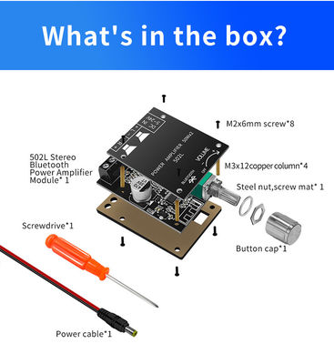 ZK-502L มินิ สําหรับ Bluetooth 5.0 DC 5-24V 50Wx2 เครื่องกระตุ้นพลังงานสเตรีโอ เครื่องกระตุ้นเสียงไร้สาย บอร์ดดิจิตอลสําหรับ Bluetooth เครื่องกระตุ้น Spe