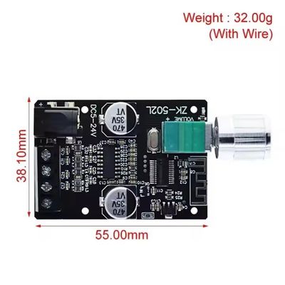 ZK-502L มินิ สําหรับ Bluetooth 5.0 DC 5-24V 50Wx2 เครื่องกระตุ้นพลังงานสเตรีโอ เครื่องกระตุ้นเสียงไร้สาย บอร์ดดิจิตอลสําหรับ Bluetooth เครื่องกระตุ้น Spe