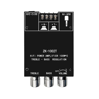 ZK-1002T HIFI 2.0 ช่อง 5.0BT 100Wx2 แอมพลิเฟียร์บอร์ด สเตียโร่ ซับวูฟเวอร์ โมดูลเครื่องเสียง พร้อมการสื่อสาร AUX
