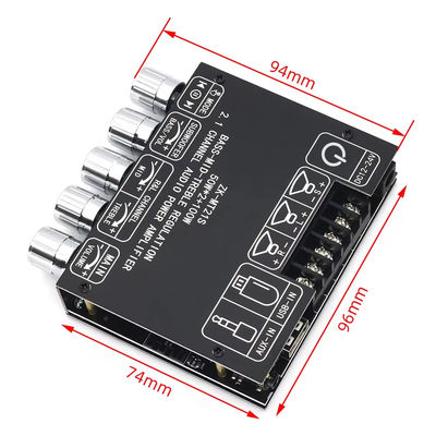 2.1 Channel Subwoofer AUX 12V 24V Audio Stereo 5.1 Bass Digital Power Amplifier Board ZK-MT21S 2x50W 100W สําหรับตัวปรับไฟ DC