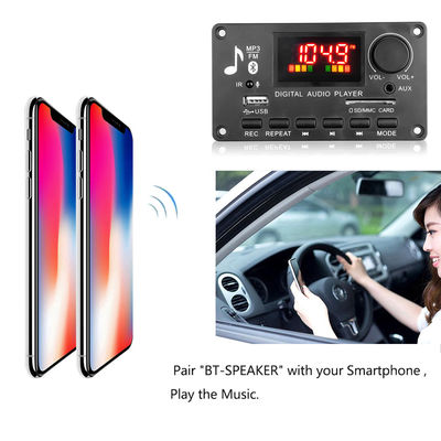 80W Amplifier Board Bluetooth 5.0 MP3 Decoder Board พร้อม DC 5V-26V ระยะพลังงานสําหรับเสียงรถ