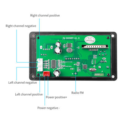 80W Amplifier Board Bluetooth 5.0 MP3 Decoder Board พร้อม DC 5V-26V ระยะพลังงานสําหรับเสียงรถ
