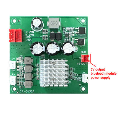 CA-3136A โมดูลเครื่องขยายเสียงดิจิตอล 8-24V Input 5V Output 2*50W TPA3116 บอร์ดเครื่องขยายเสียง