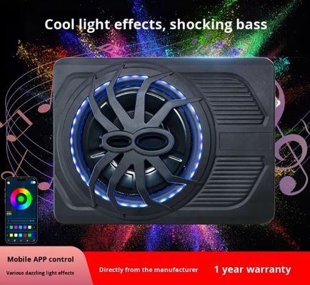 ซับวูฟเฟอร์ติดรถยนต์แบบแอคทีฟ 10 นิ้ว 800W กำลังไฟสูง ดีไซน์สไปเดอร์ 3 ทาง รุ่นเสียงบางเฉียบ ควบคุมผ่านแอปพลิเคชัน ไฟสี