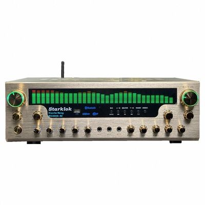 แอมพลิฟายเออร์โฮมเธียเตอร์ 8000SW Flagship Version 7.1 CH 2500W ตัวเครื่องอะลูมิเนียมอัลลอยด์สีทองทั้งหมด แอมพลิฟายเออร์สเตอริโอแยกส่วน Double Ring Cow