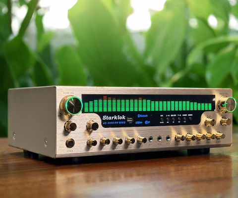 แอมพลิฟายเออร์โฮมเธียเตอร์ 8000SW Flagship Version 7.1 CH 2500W ตัวเครื่องอะลูมิเนียมอัลลอยด์สีทองทั้งหมด แอมพลิฟายเออร์สเตอริโอแยกส่วน Double Ring Cow